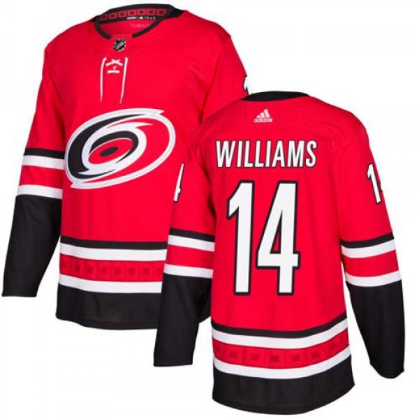 Adidas Carolina Hurricanes #14 Justin Williams Red...