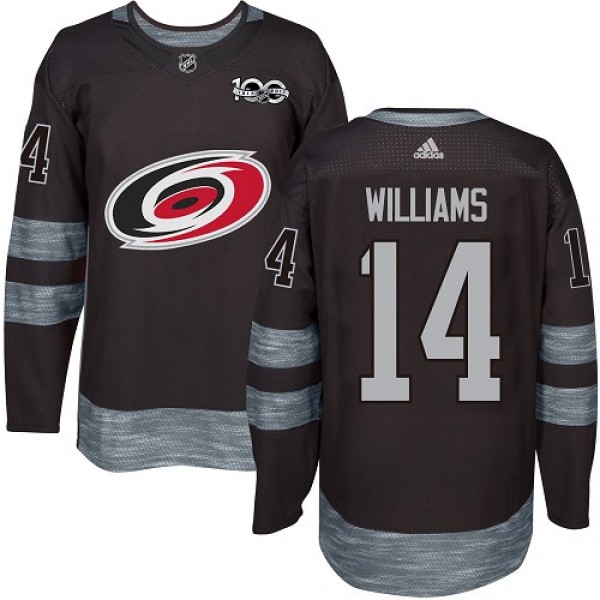 Adidas Carolina Hurricanes #14 Justin Williams Bla...