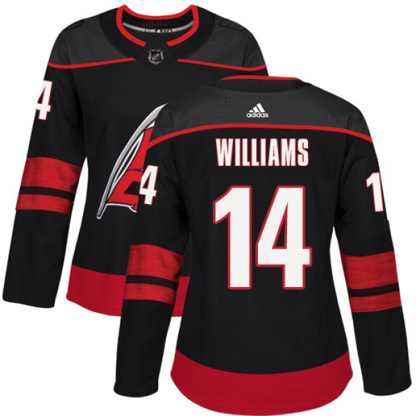 Adidas Carolina Hurricanes #14 Justin Williams Bla...