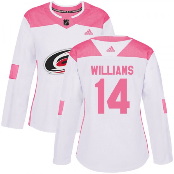 Adidas Carolina Hurricanes #14 Justin Williams Whi...