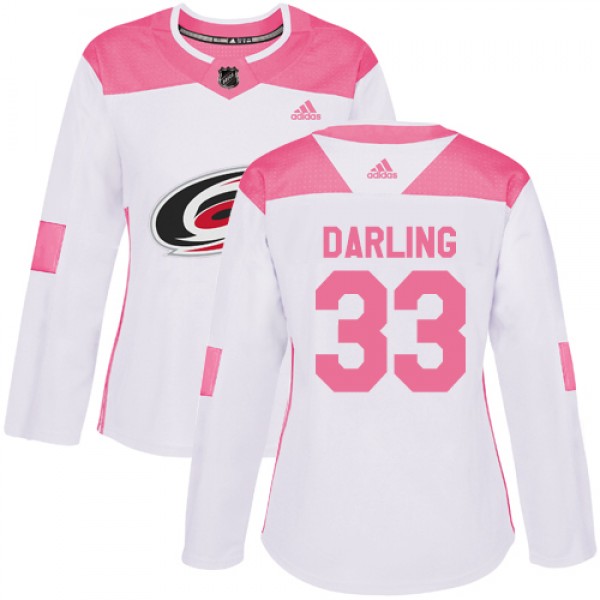 Adidas Carolina Hurricanes #33 Scott Darling White...