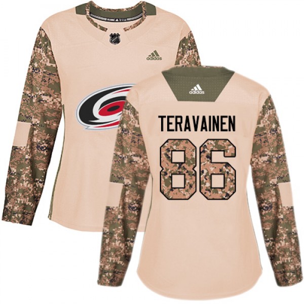 Adidas Carolina Hurricanes #86 Teuvo Teravainen Ca...