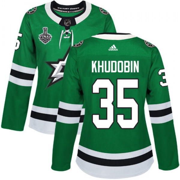 Adidas Dallas Stars #35 Anton Khudobin Green Home ...