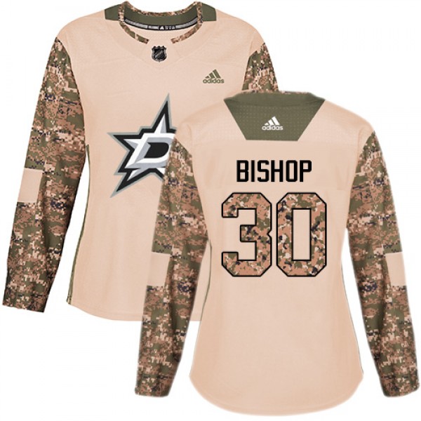 Adidas Dallas Stars #30 Ben Bishop Camo Authentic ...