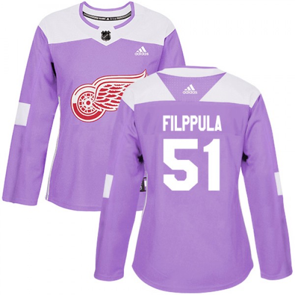 Adidas Detroit Red Wings #51 Valtteri Filppula Pur...