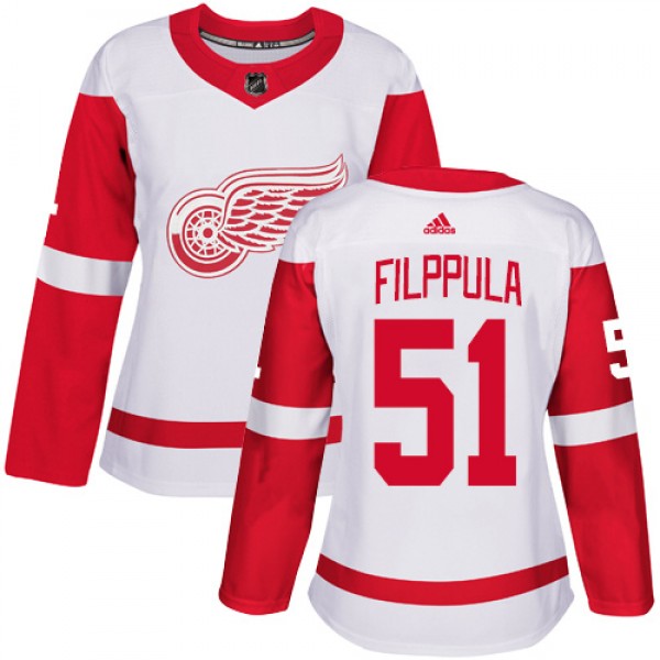 Adidas Detroit Red Wings #51 Valtteri Filppula Whi...