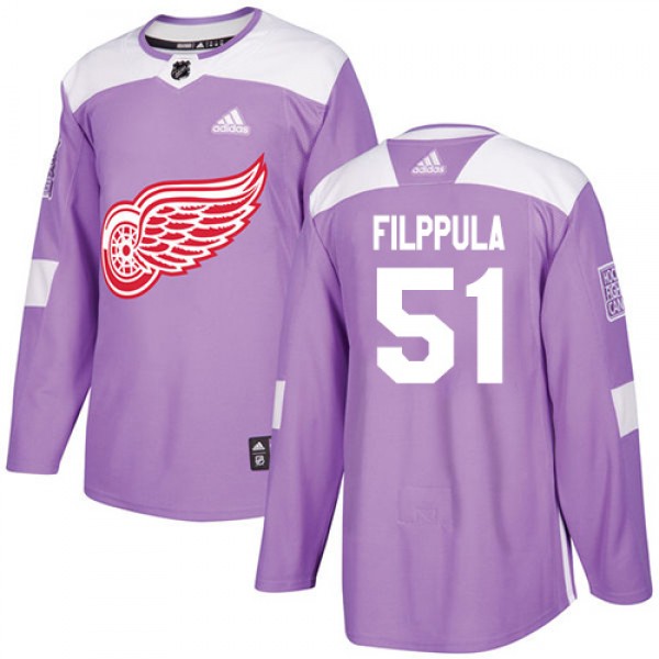 Adidas Detroit Red Wings #51 Valtteri Filppula Pur...