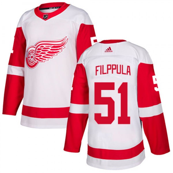 Adidas Detroit Red Wings #51 Valtteri Filppula Whi...