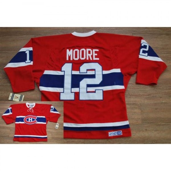 Montreal Canadiens #12 Dominic Moore Stitched Red ...