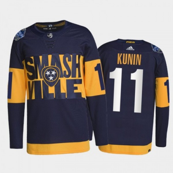 Adidas Nashville Predators #11 Luke Kunin Men'...