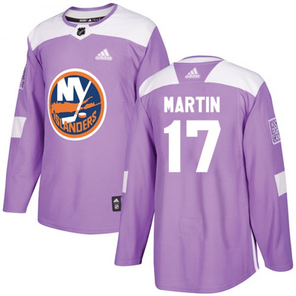 Adidas New York Islanders #17 Matt Martin Purple A...