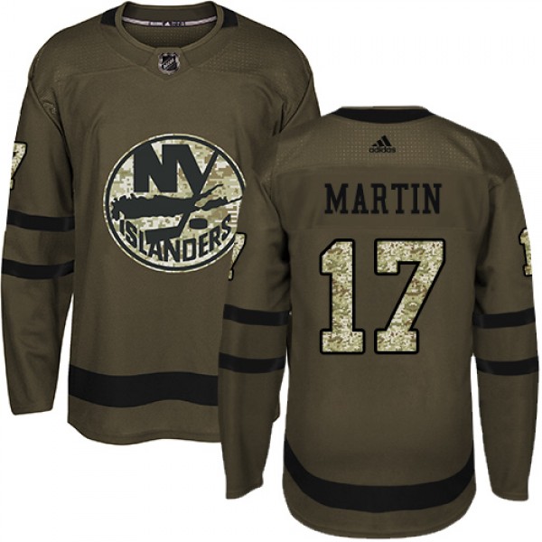 Adidas New York Islanders #17 Matt Martin Green Sa...