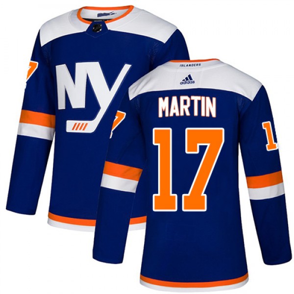 Adidas New York Islanders #17 Matt Martin Blue Aut...