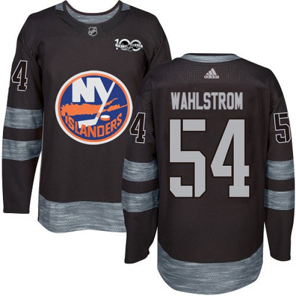 Adidas New York Islanders #54 Oliver Wahlstrom Bla...