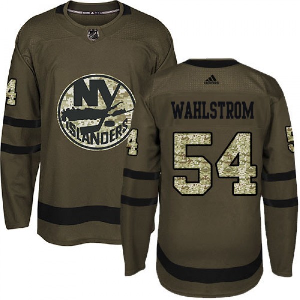 Adidas New York Islanders #54 Oliver Wahlstrom Gre...