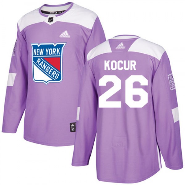 Adidas New York Rangers #26 Joe Kocur Purple Authe...