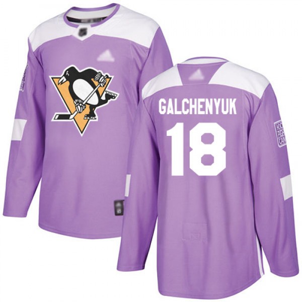 Adidas Pittsburgh Penguins #18 Alex Galchenyuk Pur...