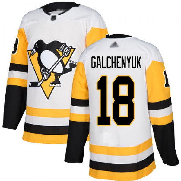 Adidas Pittsburgh Penguins #18 Alex Galchenyuk Whi...