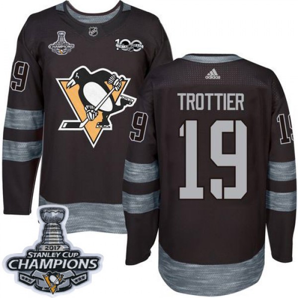 Adidas Pittsburgh Penguins #19 Bryan Trottier Blac...