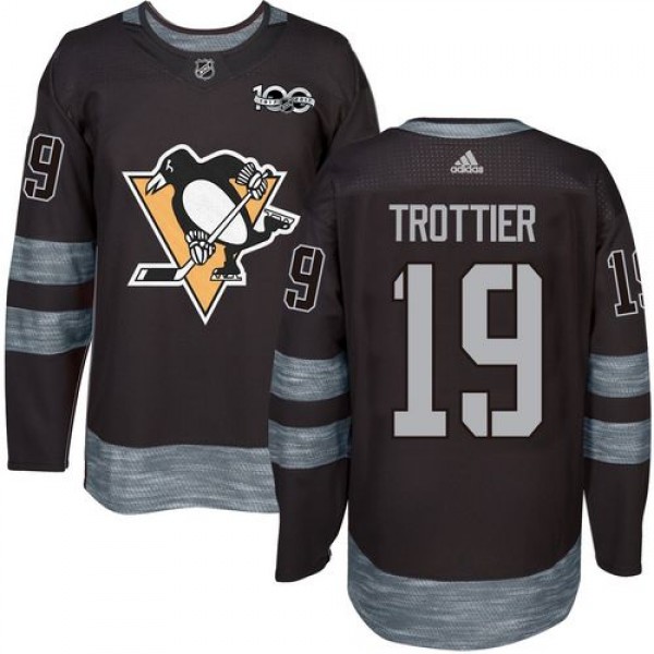 Adidas Pittsburgh Penguins #19 Bryan Trottier Blac...