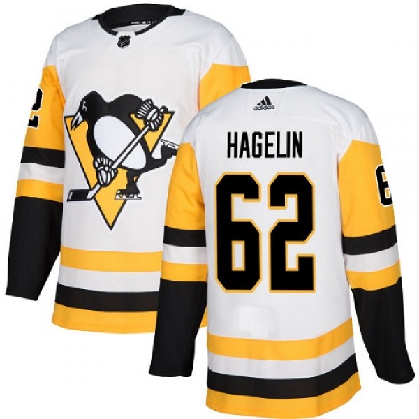 Adidas Pittsburgh Penguins #62 Carl Hagelin White ...