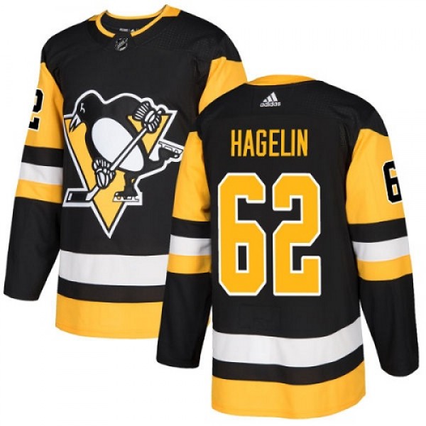 Adidas Pittsburgh Penguins #62 Carl Hagelin Black ...