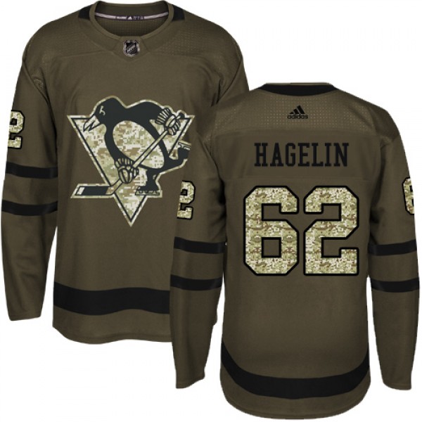 Adidas Pittsburgh Penguins #62 Carl Hagelin Green ...