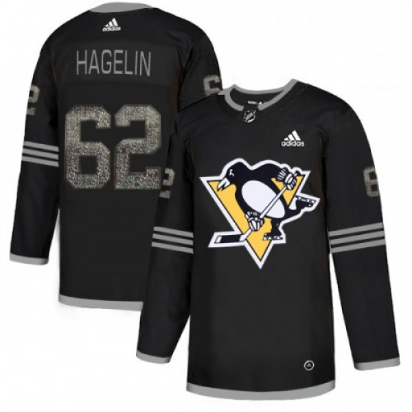 Adidas Pittsburgh Penguins #62 Carl Hagelin Black ...